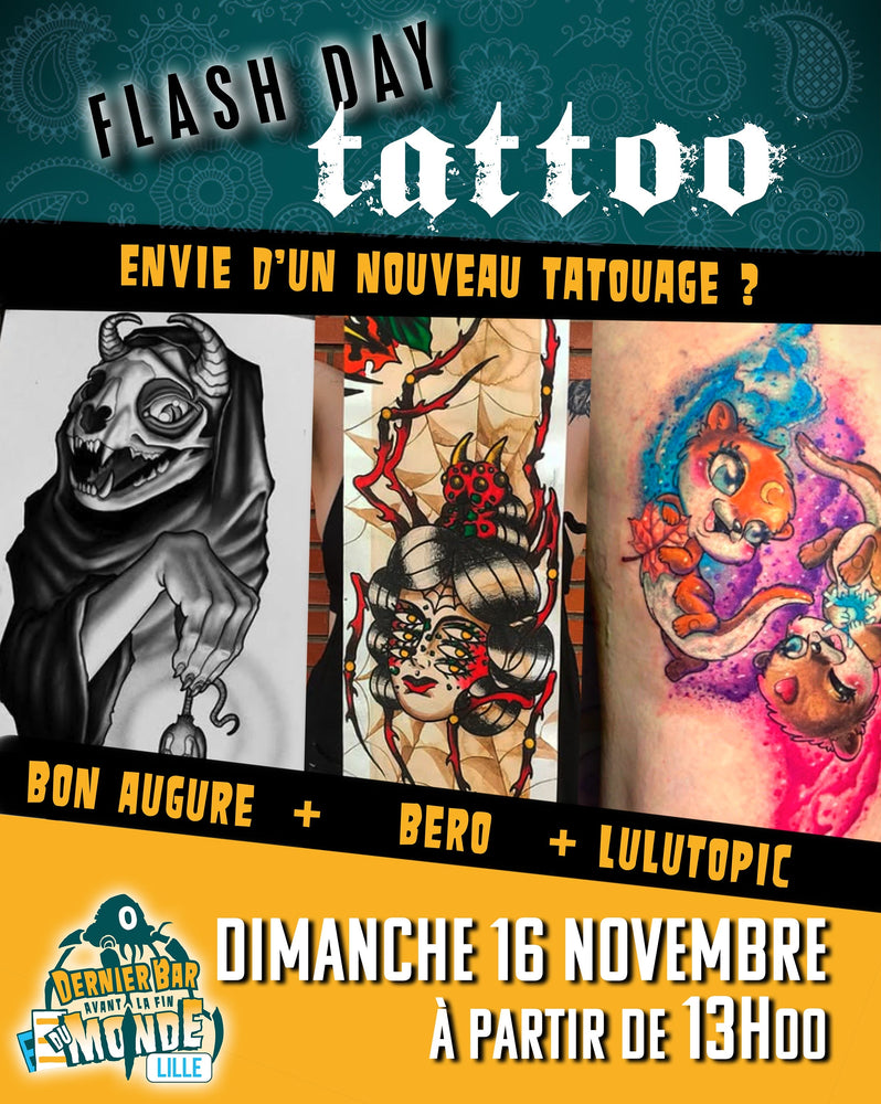 Flashday TATOO (Lille) le 16 novembre
